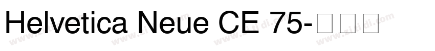 Helvetica Neue CE 75字体转换